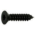 Midwest Fastener Sheet Metal Screw, #8 x 3/4 in, Black Steel Flat Head Torx Drive, 30 PK 36926